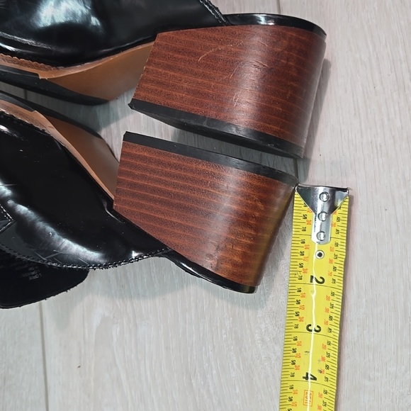 Steve Madden Women Lorie  Black& Gold Clog Shoes Heels Mule Sz 9.5M - Picture 9 of 11